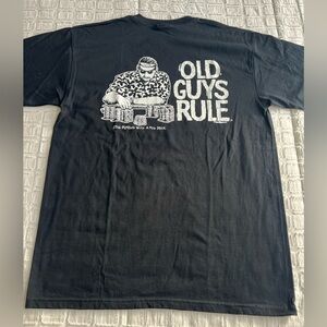OLD GUYS RULE Poker Themed Graphic Preshrunk T Shirt Mens NWOT Size Large